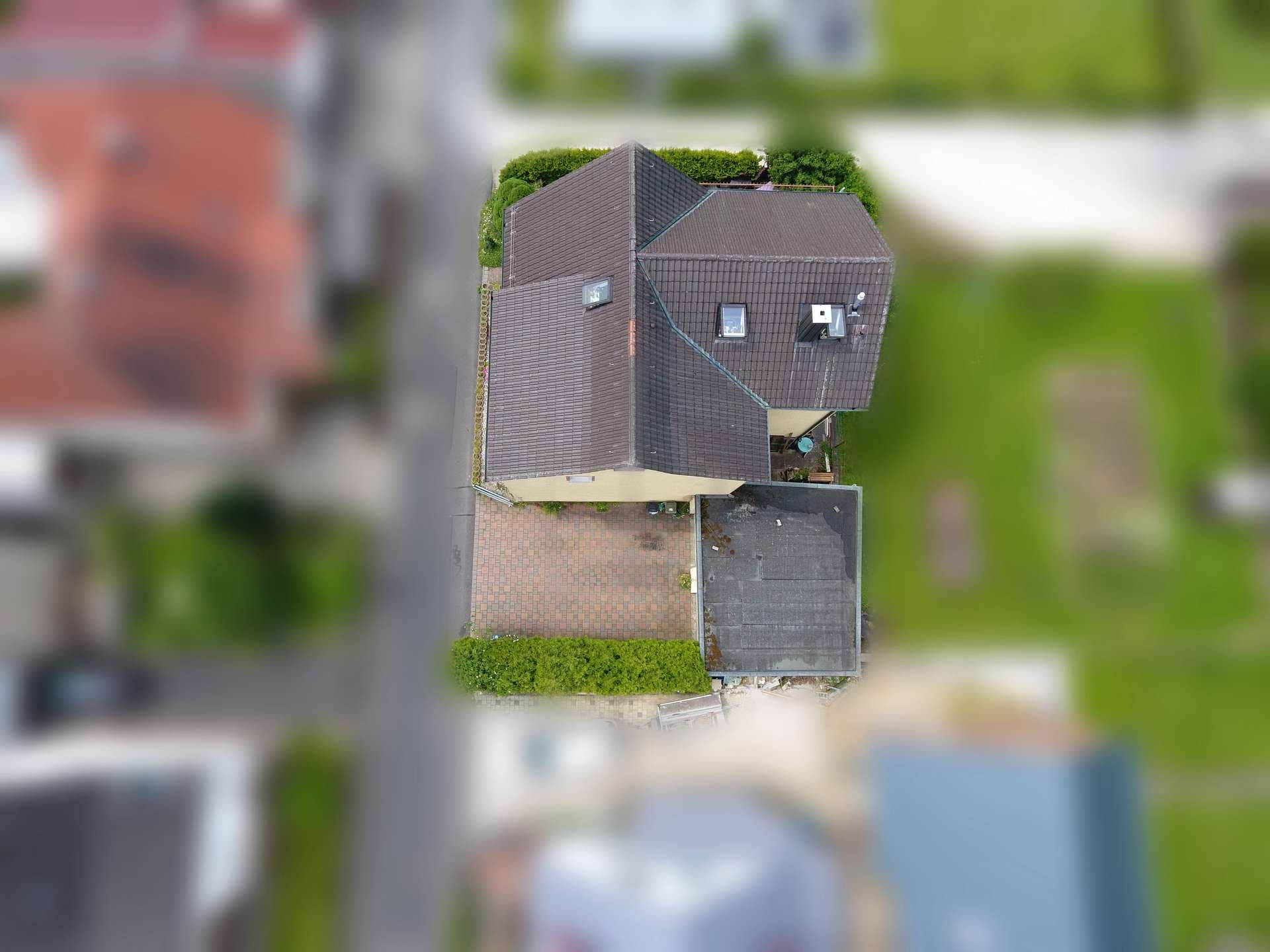 Hausansicht von oben