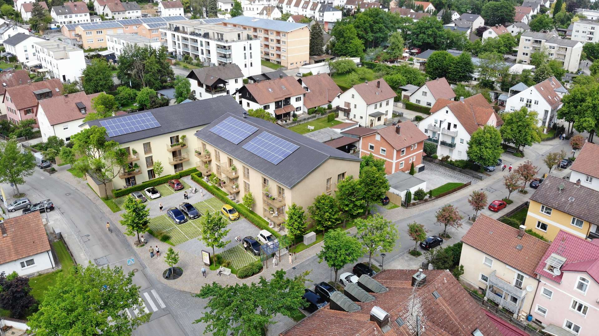 Hausansicht Vogelperspektive